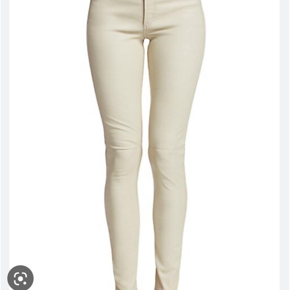 Leather rag and bone off white nina hr, tags still attached never worn.